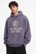Acid Wash Graphic Oversized Hoodie