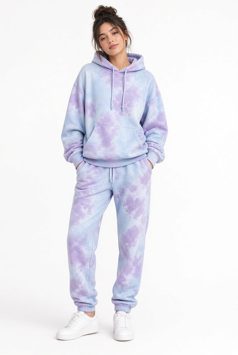 Cloud Wash Tie-Dye Lounge Set