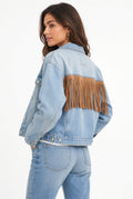 Western Fringe Denim Jacket