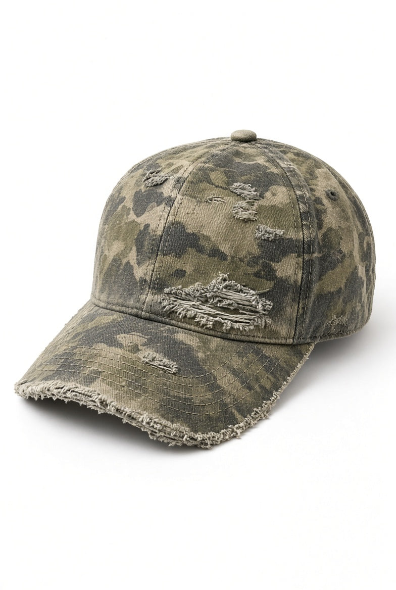 Washed Camo Snapback