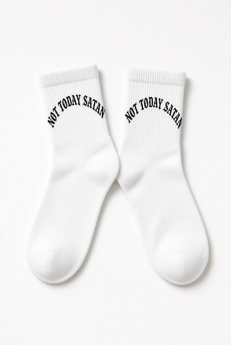 Not Today Satan Ankle Socks